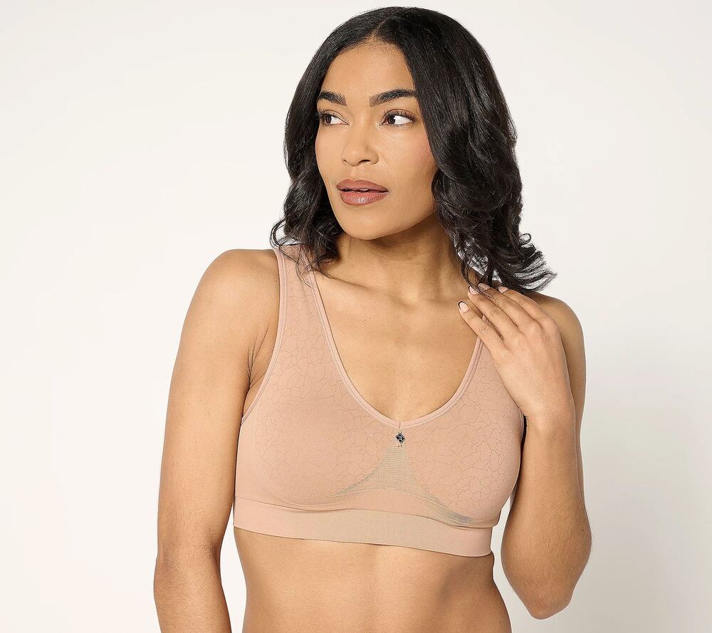 Breezies Cooling Comfort Wirefree Seamless Contour Bra M
